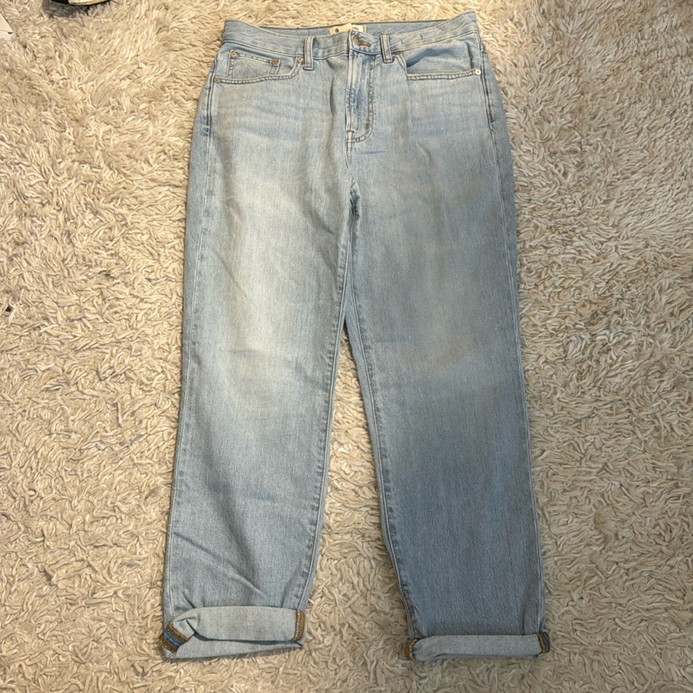 Madewell NWOT light wash ankle mom Jean